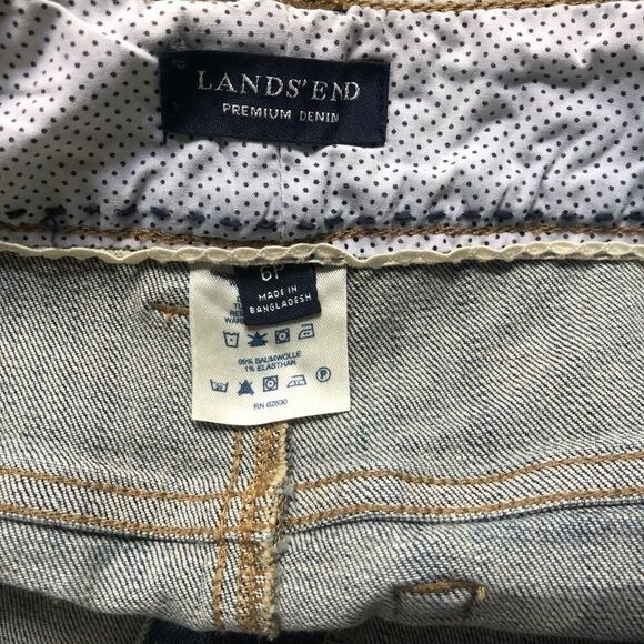 LANDS END Denim Skirt, Denim 6P - Picture 3 of 4